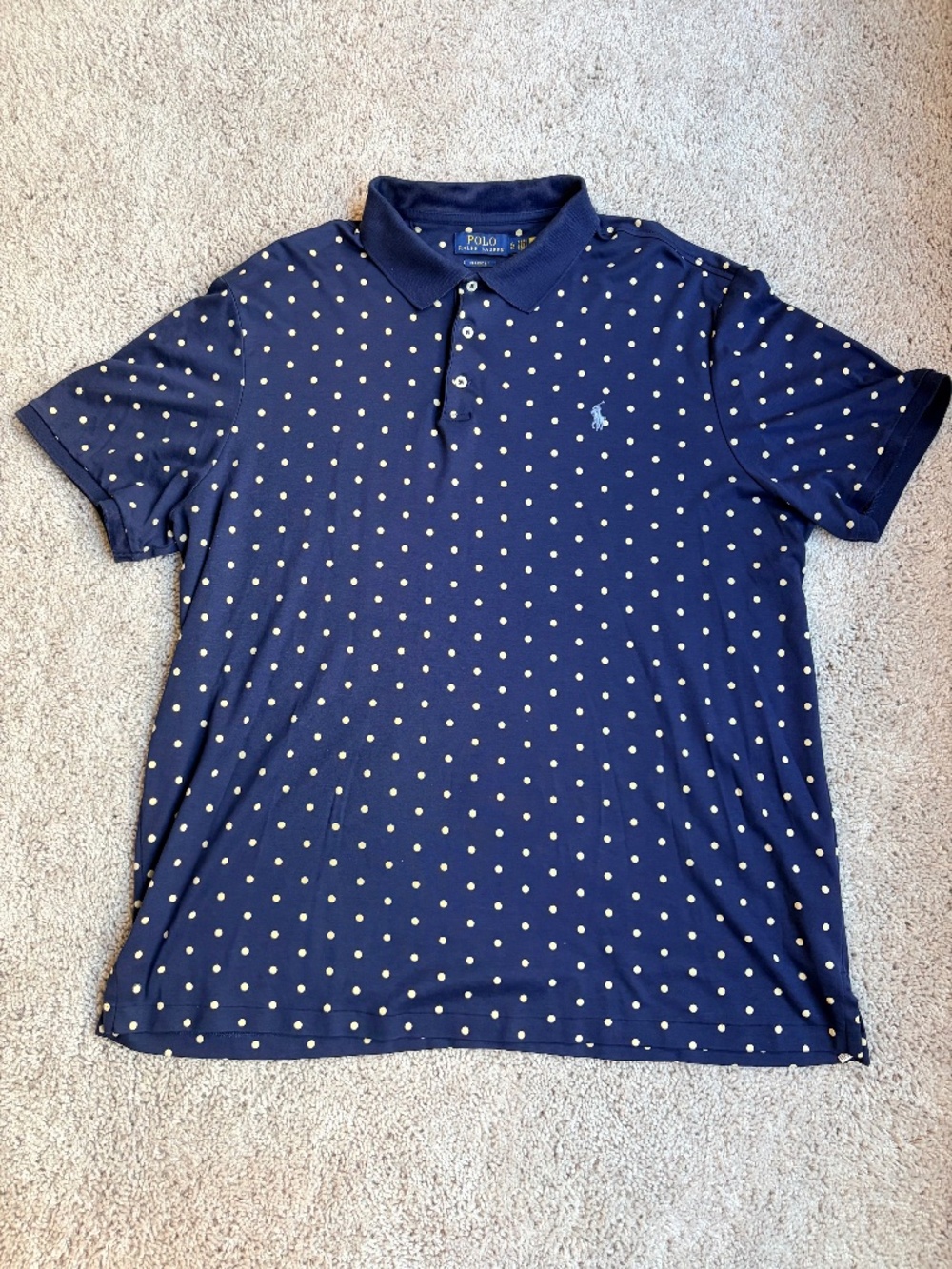 Polo Ralph Lauren Dri-Fit Polka Dot Polo Shirt